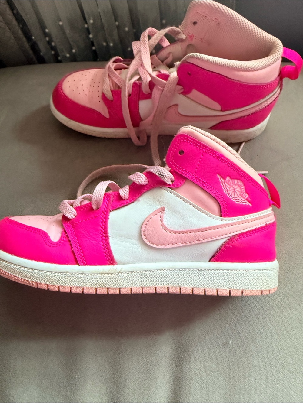 Nike Kids Two-Tone Pink High-Top Sneakers